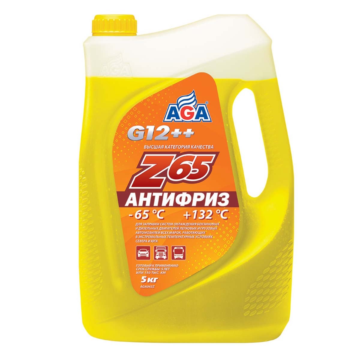 Антифриз -65 AGA желтый 5кг