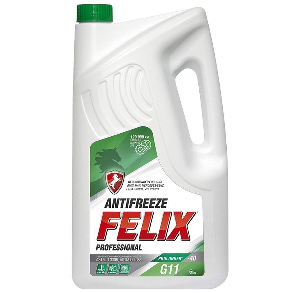 Антифриз FELIX -45 зеленый 5кг PROLONGER