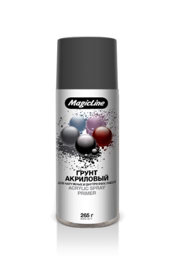 MAGICLINE-910 краска-грунт серый 265г