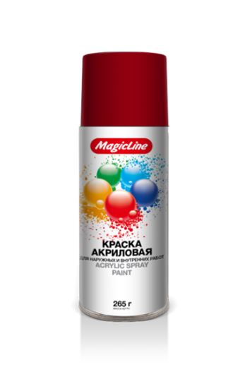 MAGICLINE-150 красная 265г насыщенная акриловая RAL3002