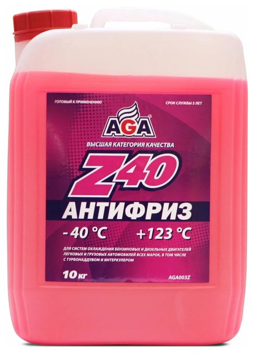 Антифриз -40 AGA красный 10кг