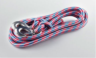 Трос-веревка 12тонн 5метров с крюками усиленный