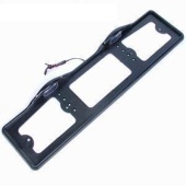 Рамка номерного знака с подсветкой(черная)капля (НАРА)