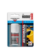 KUDO-70201 Эмаль авт.с кист."белая 201"ремонтная 15мл