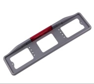 Рамка номерного знака с подсветкой автостоп(серая)ПРЕМИУМ