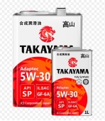 TAKAYAMA 5W30 жб Adaptec ILSAC АКЦИЯ!4Л+1Л GF-6 SP масло моторное