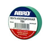Изолента ABRO зеленая 19мм*18,2м ET-912-20-GR-R