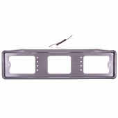 Рамка номерного знака с подсветкой(серая)верхняя Премиум