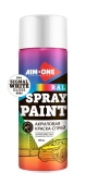 AIM-ONE краска сигнально-белый глянец 450мл RAL-9003G