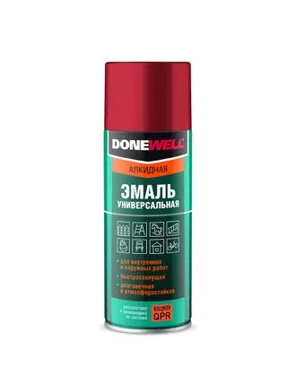 DoneWell-1012 Эмаль коричневая универсальная алкидная 520мл